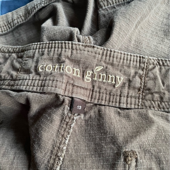 Olive Green Utility Jean Shorts, worn a few times - Picture 3 of 4